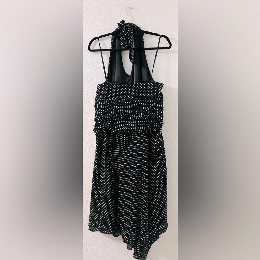 Donna Ricco Polk Dot Silk Dress - Picture 4 of 5